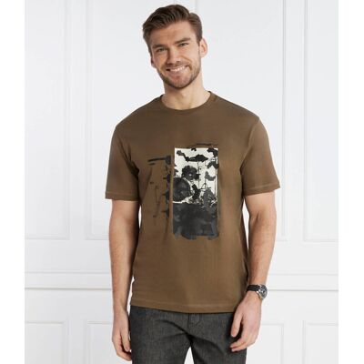 Boss ORANGE T-shirt TeRetroLeo Relaxed fit khaki M Boss ORANGE T-shirt TeRetroLeo Relaxed fit khaki M