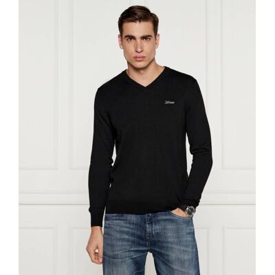 Guess Sweter DAREN Regular Fit z dodatkiem wełny czarny L Guess Sweter DAREN Regular Fit z dodatkiem wełny czarny L
