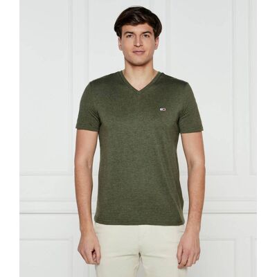 Tommy Jeans T-shirt Slim Fit zielony XXL Tommy Jeans T-shirt Slim Fit zielony XXL