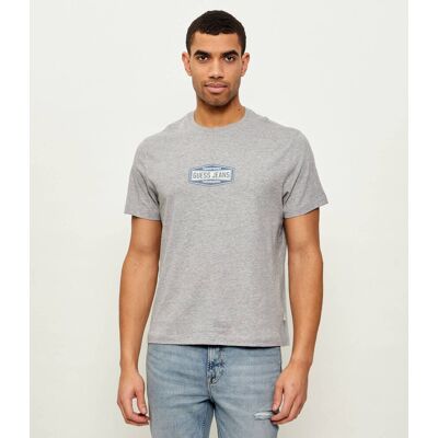 Guess Jeans T-shirt Regular Fit szary XL Guess Jeans T-shirt Regular Fit szary XL