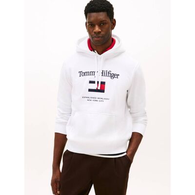 Tommy Hilfiger Bluza Flex Regular Fit biały L Tommy Hilfiger Bluza Flex Regular Fit biały L