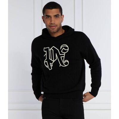 Palm Angels Sweter Regular Fit z dodatkiem wełny i kaszmiru czarny M Palm Angels Sweter Regular Fit z dodatkiem wełny i kaszmiru czarny M
