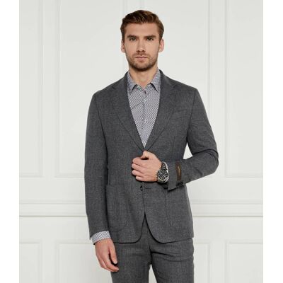 Windsor Wełniana marynarka Travel Slim Fit szary 52 Windsor Wełniana marynarka Travel Slim Fit szary 52
