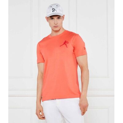 T-shirt Lacoste x Novak Djokovic Regular Fit pomarańczowy XL T-shirt Lacoste x Novak Djokovic Regular Fit pomarańczowy XL