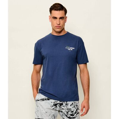Plein Sport T-shirt Regular Fit granatowy XXL Plein Sport T-shirt Regular Fit granatowy XXL