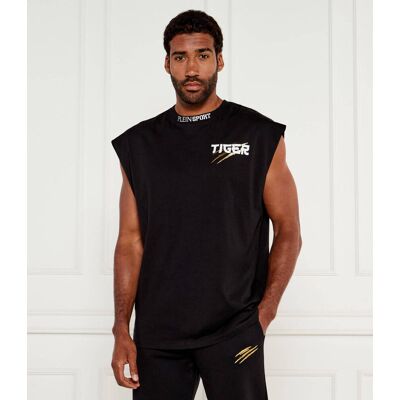 Plein Sport Tank top Tiger Tokyo Regular Fit czarny XXL Plein Sport Tank top Tiger Tokyo Regular Fit czarny XXL