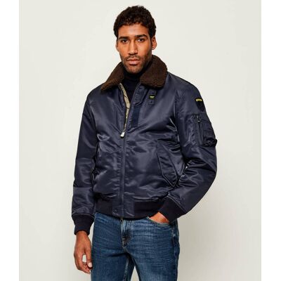 BLAUER Kurtka bomber MARSHALL Regular Fit shearling granatowy S BLAUER Kurtka bomber MARSHALL Regular Fit shearling granatowy S