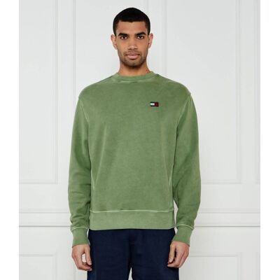 Tommy Jeans Bluza Relaxed fit zielony M Tommy Jeans Bluza Relaxed fit zielony M