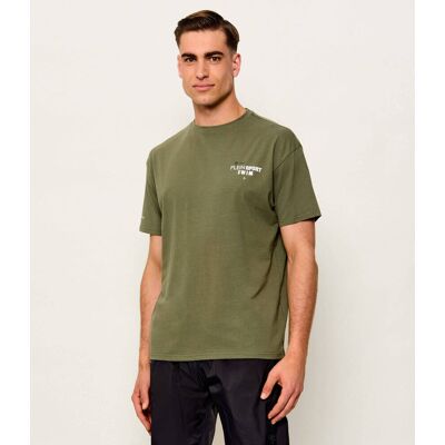 Plein Sport T-shirt Regular Fit zielony L Plein Sport T-shirt Regular Fit zielony L