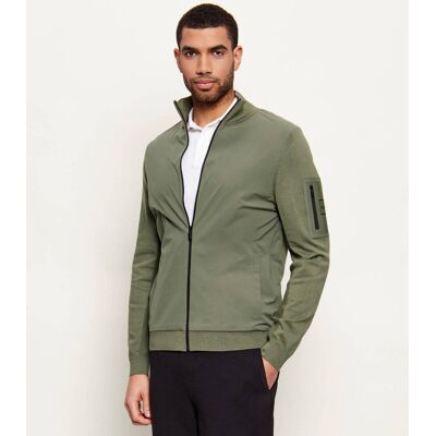 Boss GREEN Sweter KN_Momentum-X HY Regular Fit z dodatkiem wełny zielony M Boss GREEN Sweter KN_Momentum-X HY Regular Fit z dodatkiem wełny zielony M