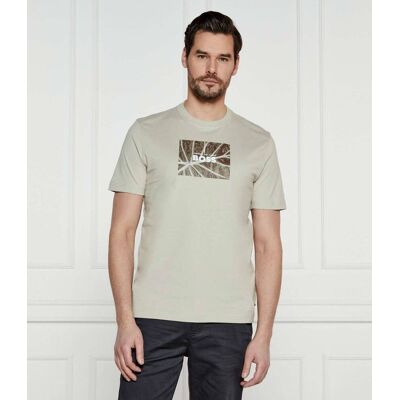 Boss ORANGE T-shirt Te_Injungle Regular Fit beżowy L Boss ORANGE T-shirt Te_Injungle Regular Fit beżowy L