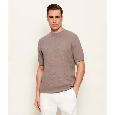 Giorgio Armani Emporio Armani Sweter Regular Fit beżowy M Giorgio Armani Emporio Armani Sweter Regular Fit beżowy M
