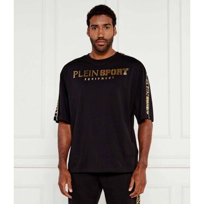 Plein Sport T-shirt Regular Fit czarny S Plein Sport T-shirt Regular Fit czarny S