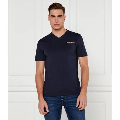 Guess Jeans T-shirt AMERICAN Slim Fit granatowy S Guess Jeans T-shirt AMERICAN Slim Fit granatowy S