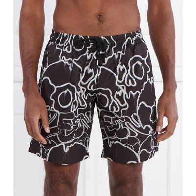 Philipp Plein Szorty kąpielowe Skull Regular Fit czarny XXL Philipp Plein Szorty kąpielowe Skull Regular Fit czarny XXL