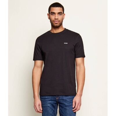 HUGO T-shirt Dero222 Regular Fit czarny XS HUGO T-shirt Dero222 Regular Fit czarny XS