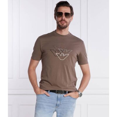 Giorgio Armani Emporio Armani T-shirt Regular Fit khaki L Giorgio Armani Emporio Armani T-shirt Regular Fit khaki L