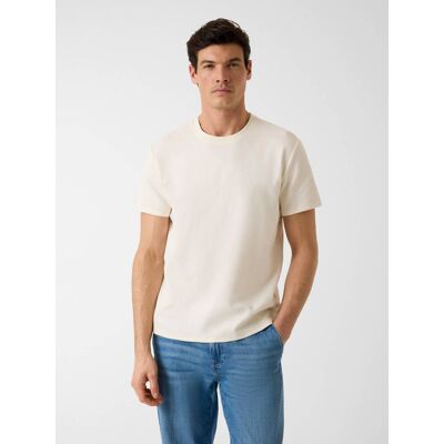 Guess T-shirt NICO Regular Fit kremowy XL Guess T-shirt NICO Regular Fit kremowy XL
