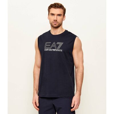 EA7 Tank top Regular Fit granatowy L EA7 Tank top Regular Fit granatowy L
