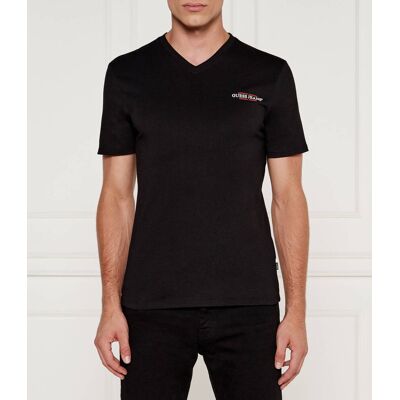 Guess Jeans T-shirt AMERICAN Slim Fit czarny S Guess Jeans T-shirt AMERICAN Slim Fit czarny S