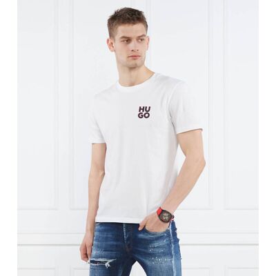 HUGO T-shirt Regular Fit biały L HUGO T-shirt Regular Fit biały L