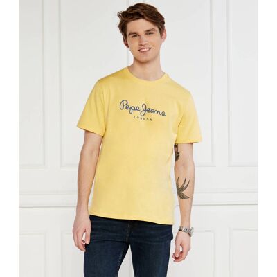 Pepe Jeans London T-shirt Regular Fit żółty L Pepe Jeans London T-shirt Regular Fit żółty L