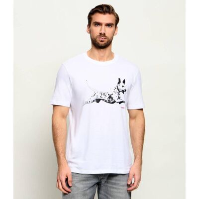 HUGO T-shirt Dirunn Regular Fit biały XL HUGO T-shirt Dirunn Regular Fit biały XL