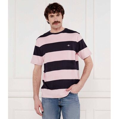 Gant T-shirt Bar Regular Fit różowy L Gant T-shirt Bar Regular Fit różowy L