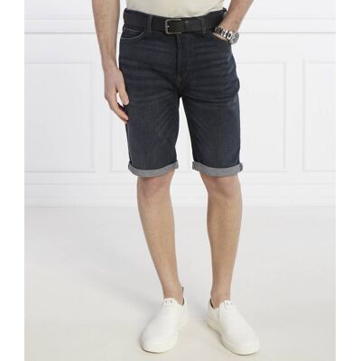 HUGO Jeansowe szorty HUGO 634/S Tapered fit granatowy 36 HUGO Jeansowe szorty HUGO 634/S Tapered fit granatowy 36
