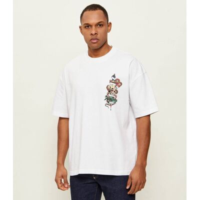 AllSaints T-shirt BLADE Oversize fit biały M AllSaints T-shirt BLADE Oversize fit biały M
