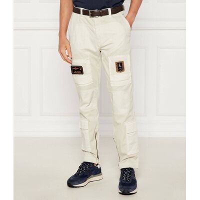 Aeronautica Militare Spodnie cargo ANTI-G Regular Fit beżowy 56 Aeronautica Militare Spodnie cargo ANTI-G Regular Fit beżowy 56