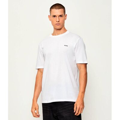HUGO T-shirt Dero222 Regular Fit biały S HUGO T-shirt Dero222 Regular Fit biały S