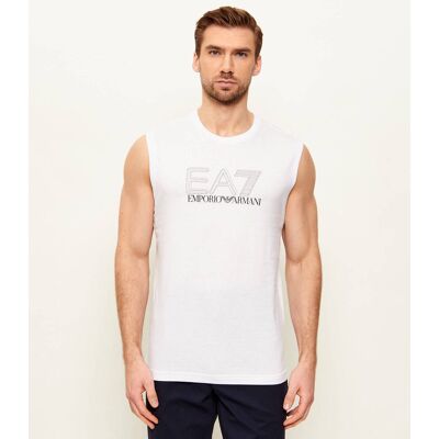 EA7 Tank top Regular Fit biały S EA7 Tank top Regular Fit biały S