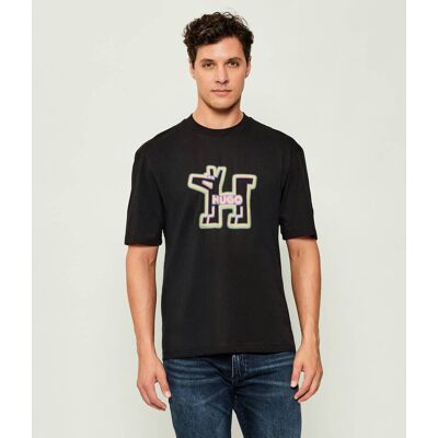 Hugo Blue T-shirt Nedirix Regular Fit czarny L Hugo Blue T-shirt Nedirix Regular Fit czarny L