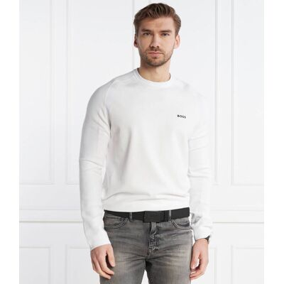 Boss GREEN Sweter Rilmo Regular Fit biały XXL Boss GREEN Sweter Rilmo Regular Fit biały XXL