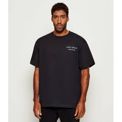 Just Cavalli T-shirt Loose fit czarny M Just Cavalli T-shirt Loose fit czarny M
