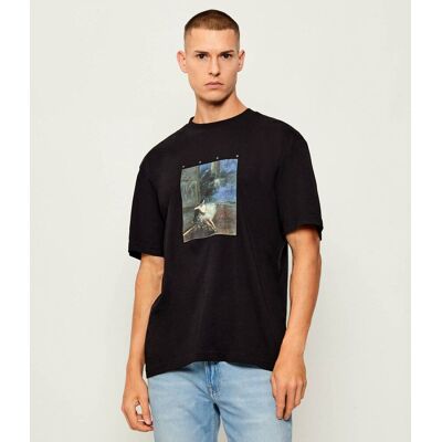 HUGO T-shirt Dabolos Hugo x apoh Relaxed fit czarny XS HUGO T-shirt Dabolos Hugo x apoh Relaxed fit czarny XS