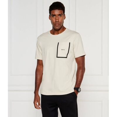 Boss GREEN T-shirt Thilix Regular Fit beżowy L Boss GREEN T-shirt Thilix Regular Fit beżowy L