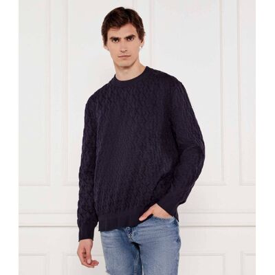 Calvin Klein Jeans Sweter Regular Fit granatowy S Calvin Klein Jeans Sweter Regular Fit granatowy S