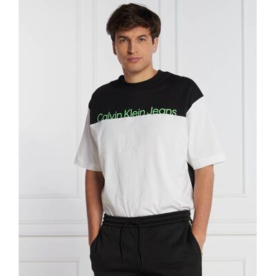 Calvin Klein Jeans T-shirt Regular Fit biały S Calvin Klein Jeans T-shirt Regular Fit biały S