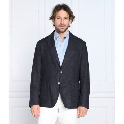 Boss BLACK Wełniana marynarka C-Hanry-D-224F Slim Fit granatowy 46 Boss BLACK Wełniana marynarka C-Hanry-D-224F Slim Fit granatowy 46