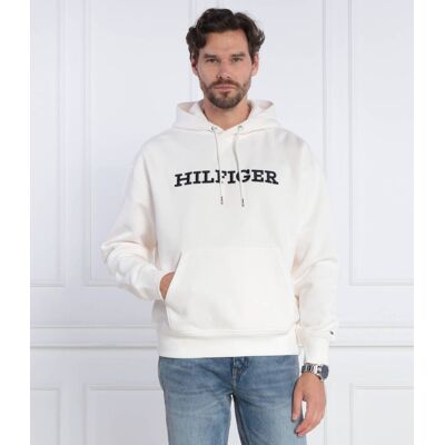 Tommy Hilfiger Bluza MONOTYPE EMBRO HOODIE Regular Fit biały XXL Tommy Hilfiger Bluza MONOTYPE EMBRO HOODIE Regular Fit biały XXL