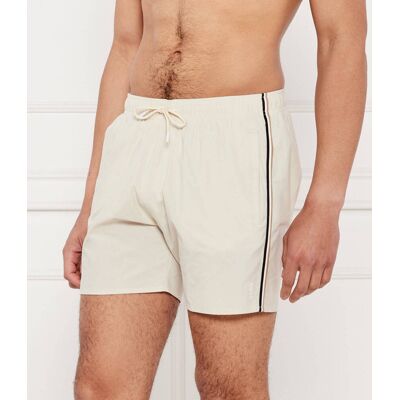 Boss BLACK Szorty kąpielowe Iconic Regular Fit beżowy M Boss BLACK Szorty kąpielowe Iconic Regular Fit beżowy M