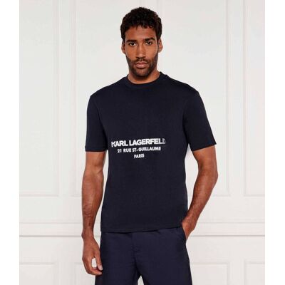 Karl Lagerfeld T-shirt Loose fit granatowy XXL Karl Lagerfeld T-shirt Loose fit granatowy XXL