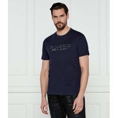 Guess T-shirt Regular Fit granatowy XXL Guess T-shirt Regular Fit granatowy XXL