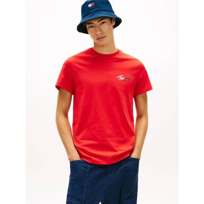 Tommy Jeans T-shirt Slim Fit czerwony M Tommy Jeans T-shirt Slim Fit czerwony M