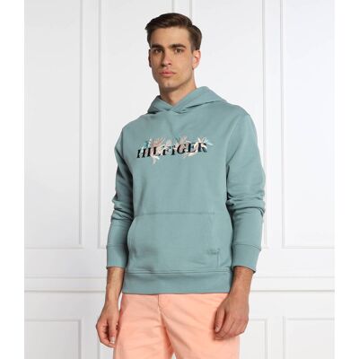 Tommy Hilfiger Bluza Regular Fit turkusowy S Tommy Hilfiger Bluza Regular Fit turkusowy S