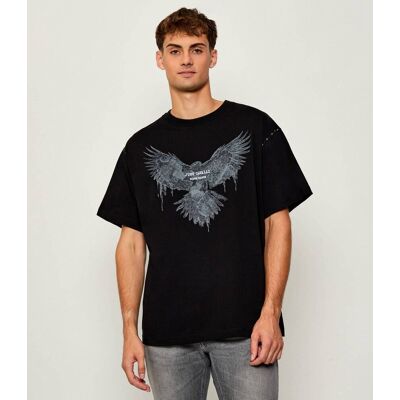 Just Cavalli T-shirt Relaxed fit czarny L Just Cavalli T-shirt Relaxed fit czarny L