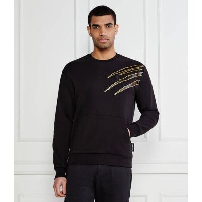 Plein Sport Bluza LS Lamina Scratch Regular Fit czarny XXL Plein Sport Bluza LS Lamina Scratch Regular Fit czarny XXL