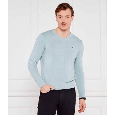 Tommy Hilfiger Sweter Regular Fit błękitny M Tommy Hilfiger Sweter Regular Fit błękitny M